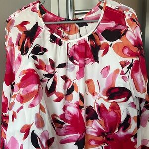 Zac & Rachel pink floral dress top
